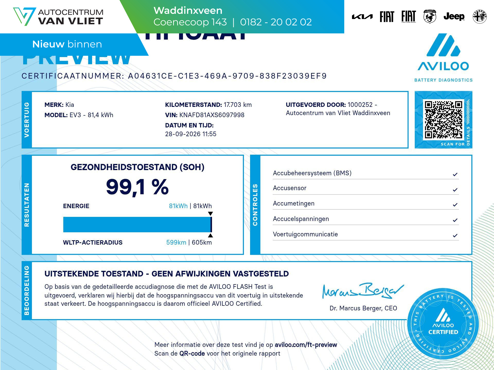 Kia EV3 Plus Advanced 81.4 kWh