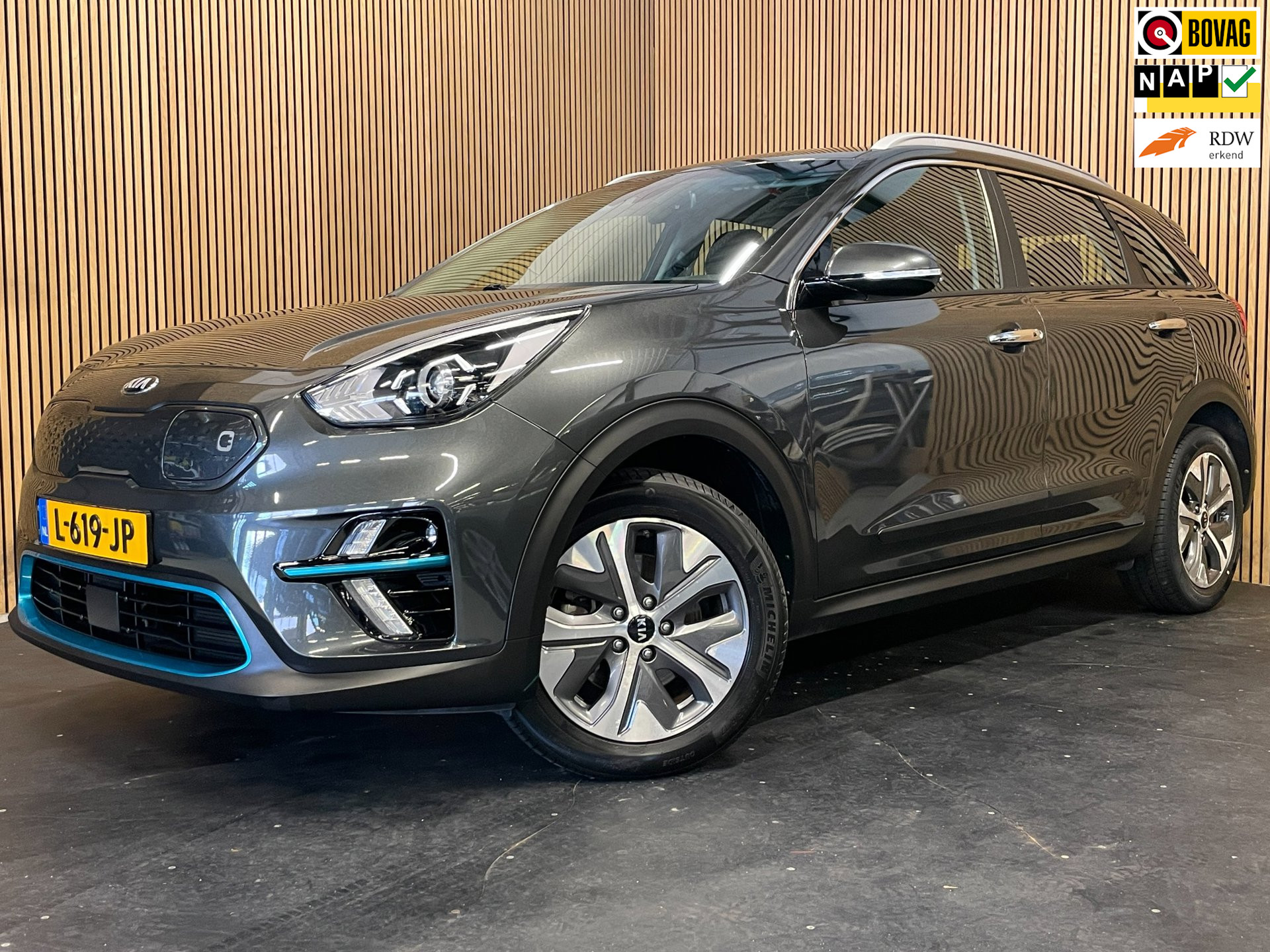 Kia e-Niro DynamicLine 39 kWh|100% SOH|1/2 LEDER|ACC|APPLE CARPLAY/ANDROID AUTO|CAMERA|LANE-ASSIST|1e EIGENAAR|NL-AUTO|NAP|IN.BTW|