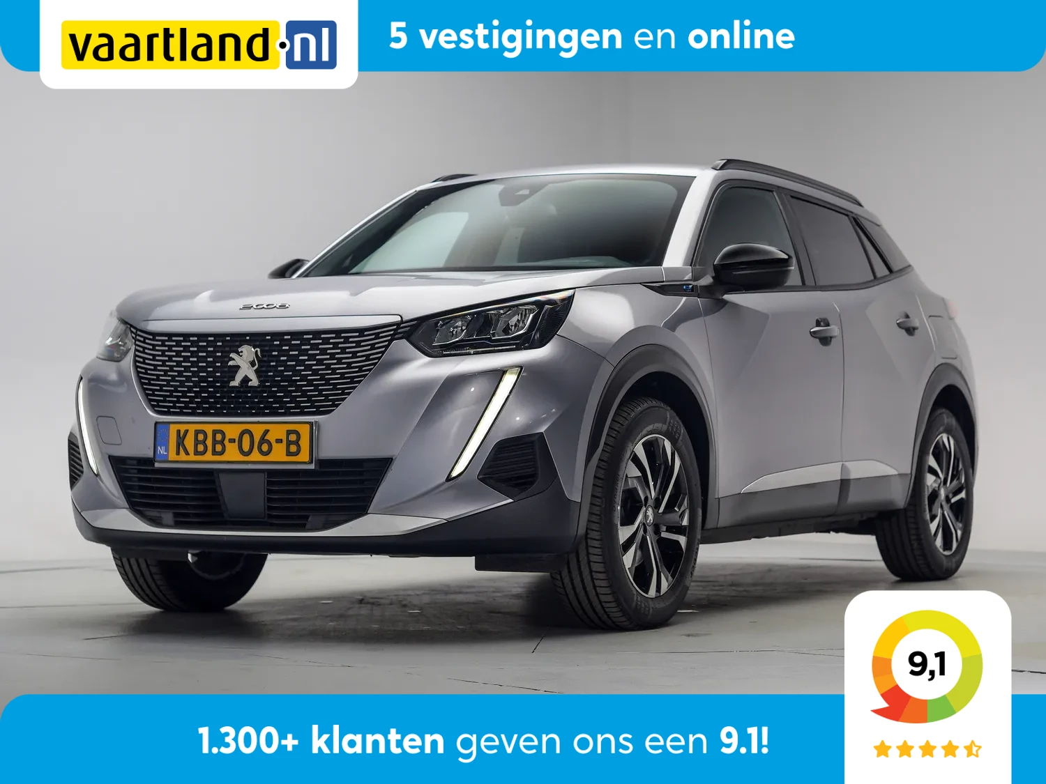 Peugeot e-2008 EV Allure 50 kWh 3-fase [ LED Navi Camera Keyless ]