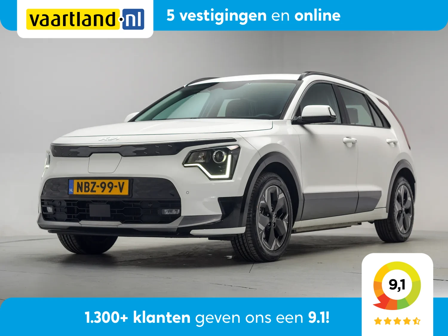 Kia e-Niro DynamicLine 64.8 kWh 3-fase [ Navi Apple/Android Adapt.cruise