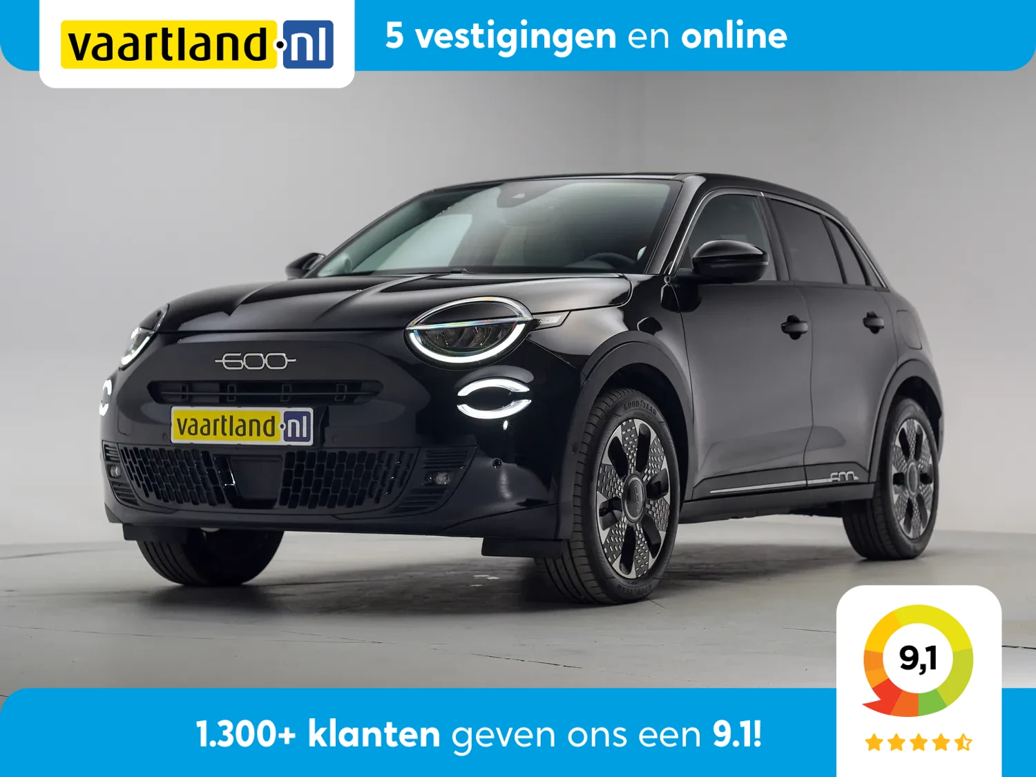 Fiat 600 600 e La Prima 54 kWh [ Navi Camera Apple / Android Massage Stoel Leder Stoelverwarming ]