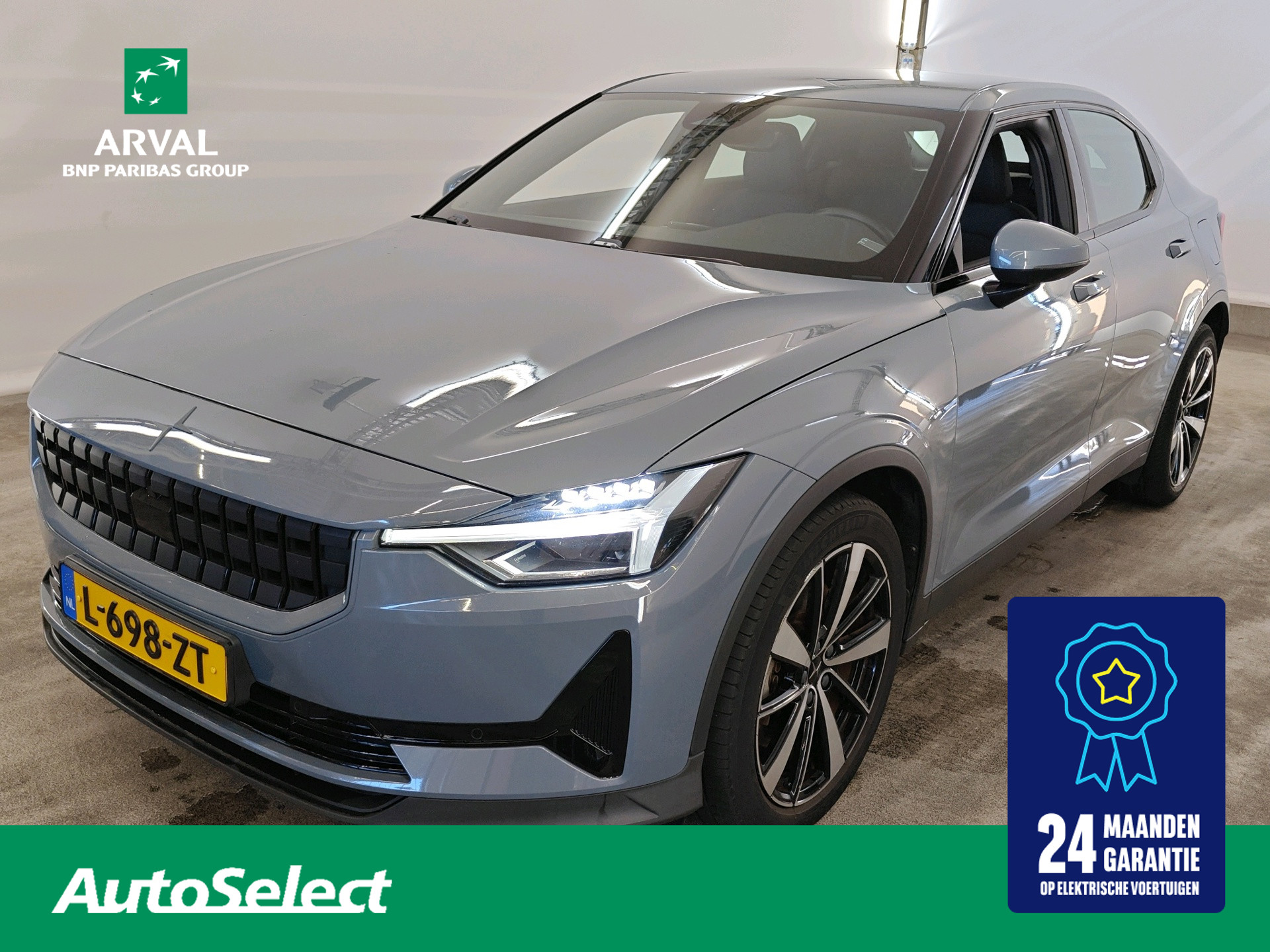 Polestar 2 78 kWh 231pk Long Range Single Motor | SOH 90% | Stoelverwarming | PDC V + A | Keyless | LED | CarPlay |