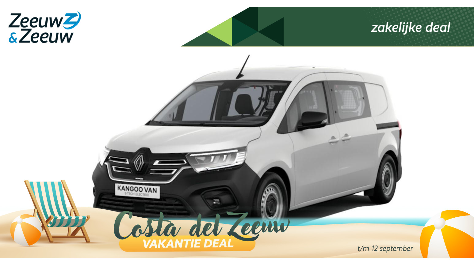 Renault Kangoo E-Tech Advance L2 44 kWh Dubbele cabine